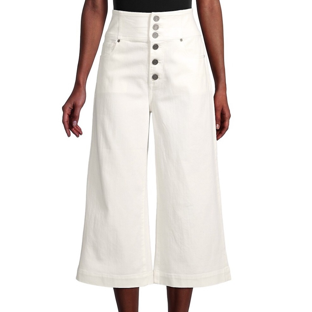 JOIE Desoray High Rise Button Down Porcelain White Pants, Size 25